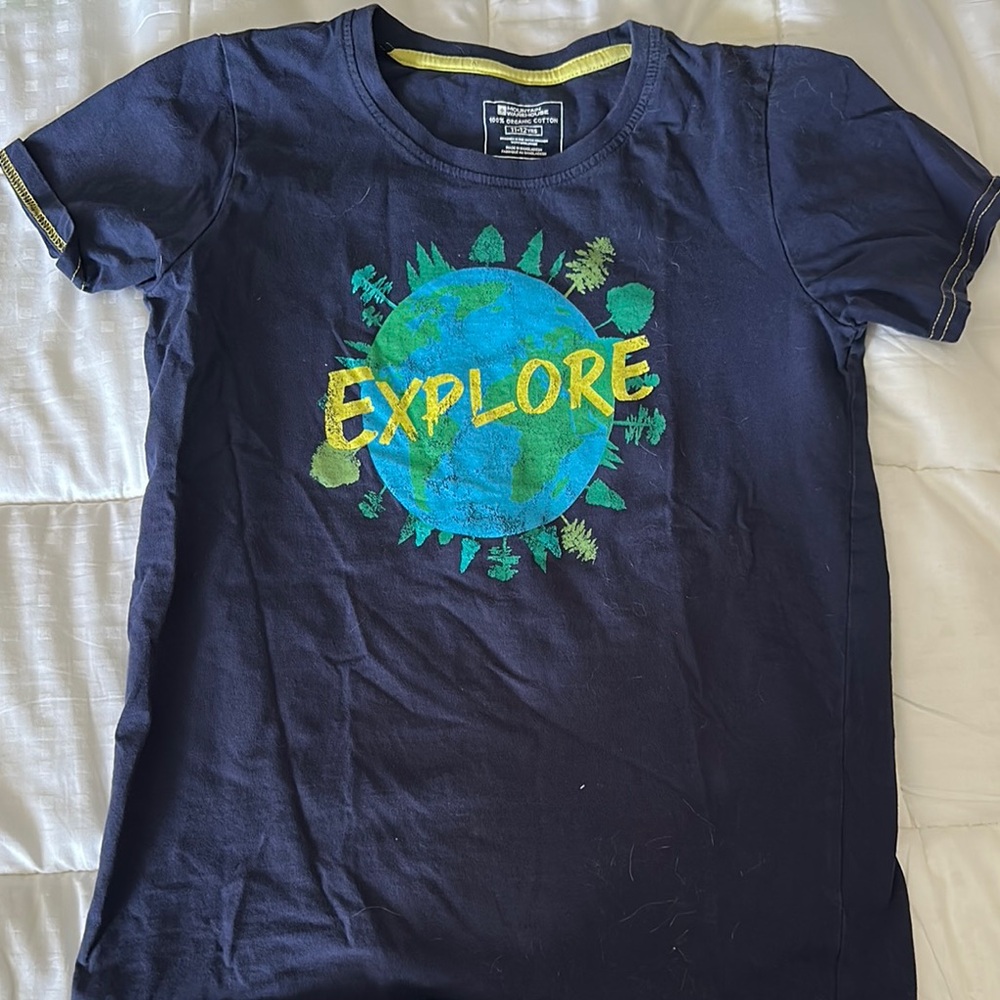 Kids Navy Blue Explore T-Shirt